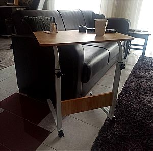 Τραπέζι-Κομοδίνο υπολογιστή - φαγητό ρυθμιζόμενο ύψος πλαϊνή βάση A91