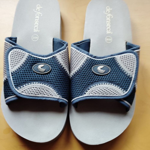 Men's De Fonseca slippers used, size 44/45, blue and gray