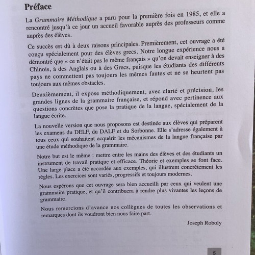 Roboly French Grammar Book like new for B1 and B2 levels