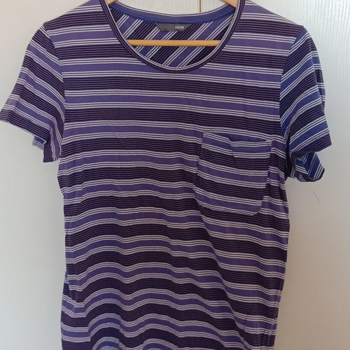 T-shirt men's H&M size M with pocket like new, purple