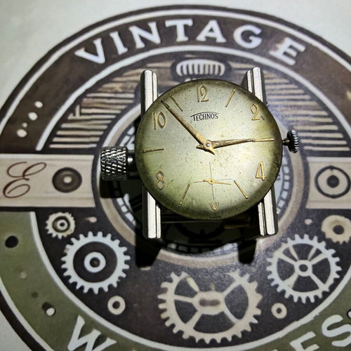 Unitas 6310N mechanism used for parts, Technos dial