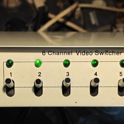 6-Channel Video Switcher used for CCTV