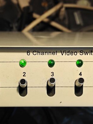 6-Channel Video Switcher used for CCTV
