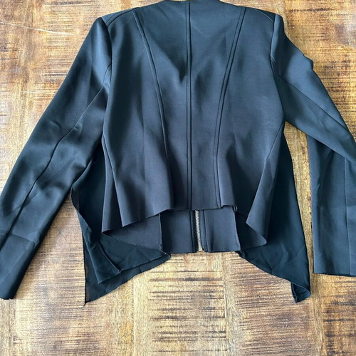 Rinascimento Black Waterfall Blazer, Size S