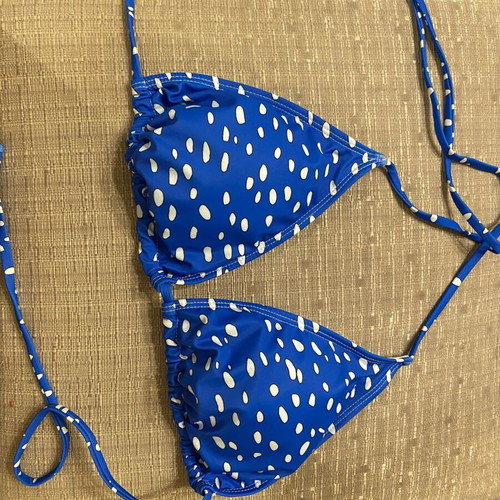 Temu swimsuit new, size XL, white and blue
