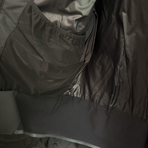 The North Face jacket used, small, grey, zippered underarm vents