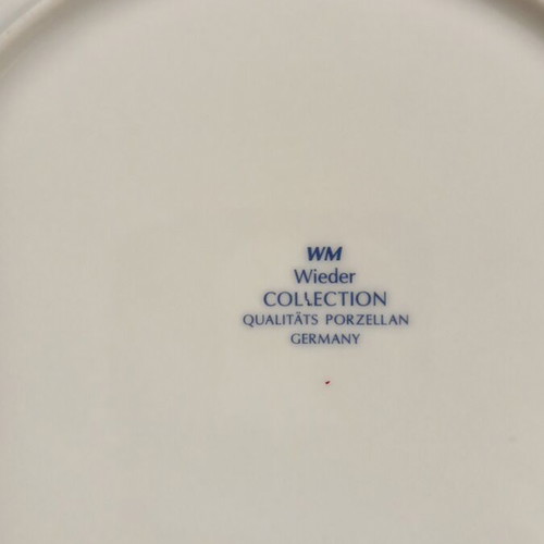 Collectible wall plates set of 3, new, German porcelain WM Wieder