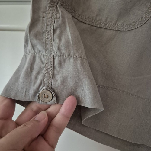 Linen shorts khaki size L like new