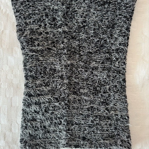 Black and white double neck warmer like new