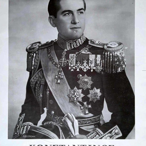 Konstantinos King of the Greeks poster like new 58x43
