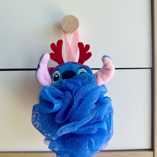 Stitch bath sponge new with Christmas design
