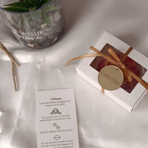 Teacher Gift with Aromatic Peony and Car Diffuser
