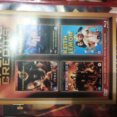 Blu Ray Hunger Games 1 The Unseen Version like new, collector's edition