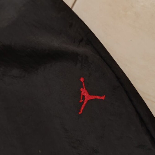 Jordan track pants new large oversized fit black and red