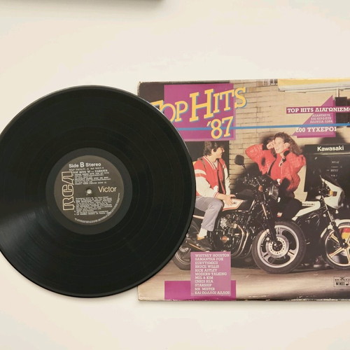 Top Hits '87 double vinyl record used