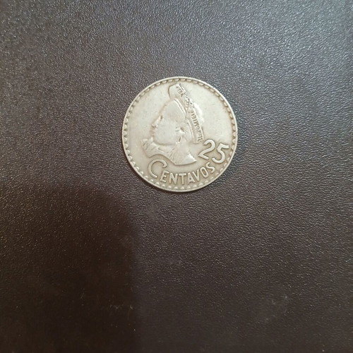 Guatemala 25 Centavos coin 1971