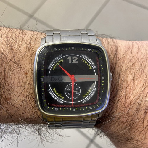 Dolce & Gabbana wristwatch used with silver bracelet