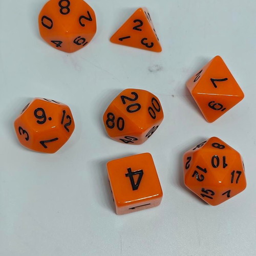 RPG polyhedral dice set 7 pieces like new