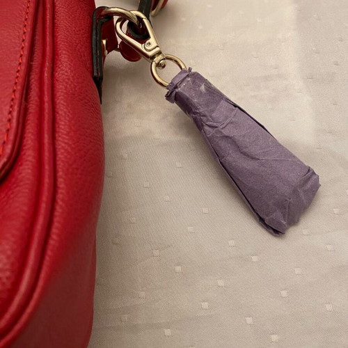 Carpisa red leather shoulder bag new