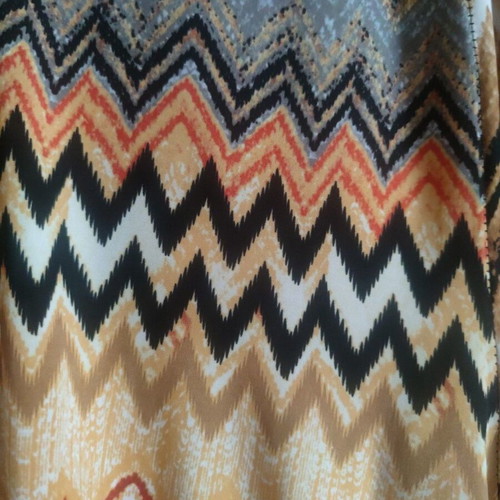 Women's printed palazzo pants like new, elastic waist, colorful zigzag