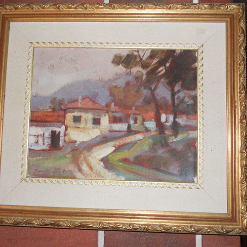 Paintings like new, set of 4 with frames