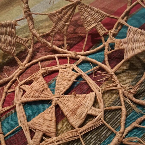 Large handmade basket-paneri like new, diameter 50cm