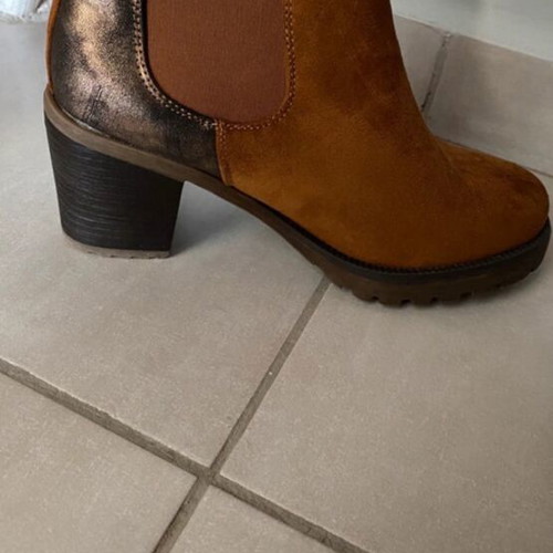 Suede boots Super Mode brown new, size 38