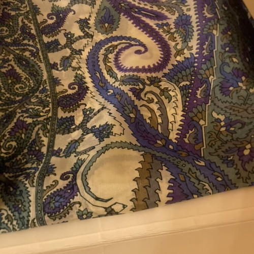 Silk women's scarf new, multicolored, 100% silk from India