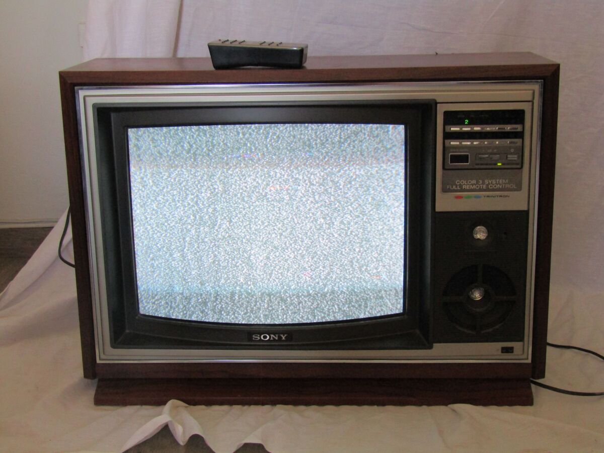 Vintage 日本製 TV COLOR TRINITRON SONY Sony AS-IS PARTS FOR Rare TV Portable Trinitron KV-5300 テレビ