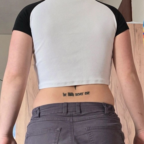 Primark crop top white and black with black flower