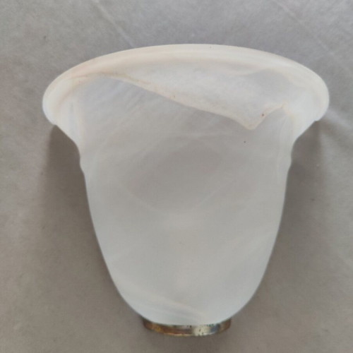 Glass wall light opaque pink used