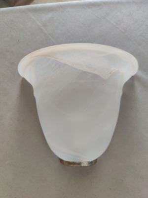 Glass wall light opaque pink used