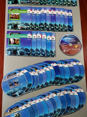 Jacques Yves Cousteau Documentary Series VCD Collection like new, 28 discs