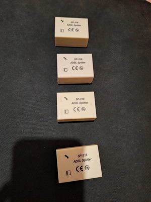 ADSL splitter SP-316 new, pack of 4 pieces