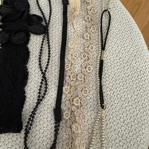 Hairband set used, pack of 9, multicolor