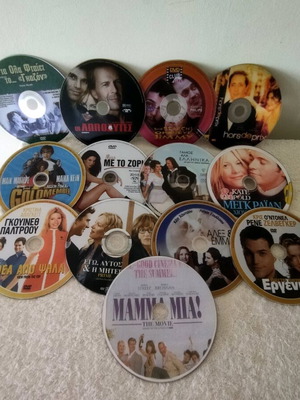 DVD ταινίες κωμωδίας και αισθηματικές σαν καινούργιες με ελληνικούς υπότιτλους, σετ 13 τεμαχίων