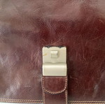 Leather briefcase like new brown