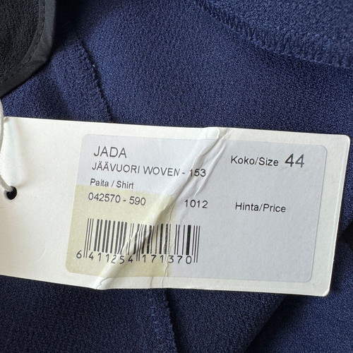 Marimekko Jada shirt size 44, blue and black