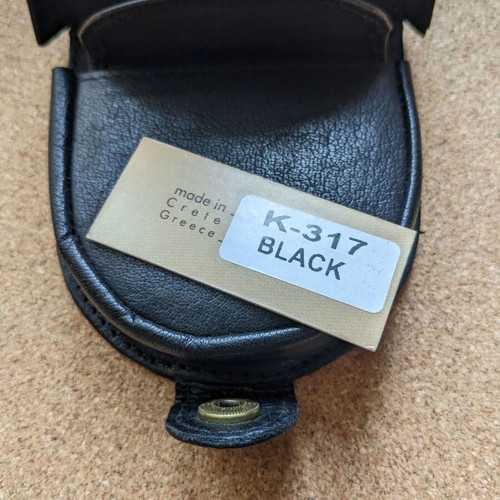 Leather wallet for coins new, black