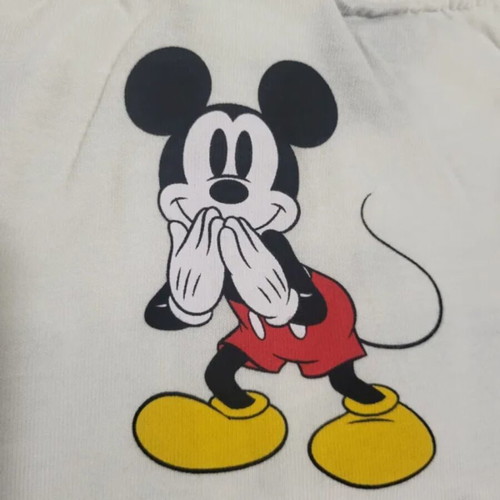 Zara Kids Disney Mickey Mouse T-shirt like new, white, size 110 cm