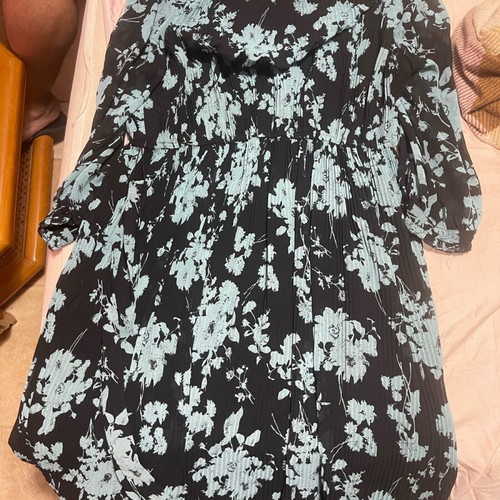 Zara long dress xl black and blue like new