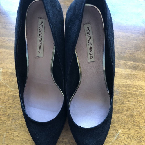 Menbur suede leather pumps used, size 40, black