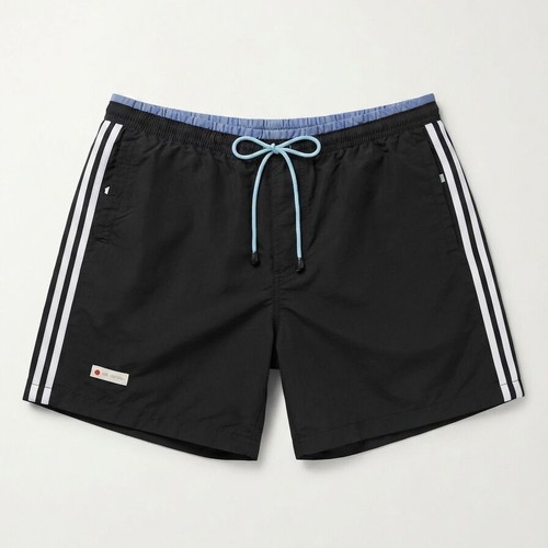 Dino Silvestre men's swim shorts black with white stripes size XXL like new