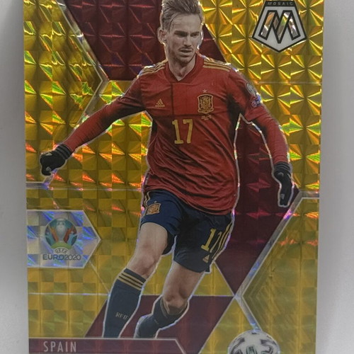 2021 Mosaic UEFA Euro Fabian Ruiz Gold Prizm card like new
