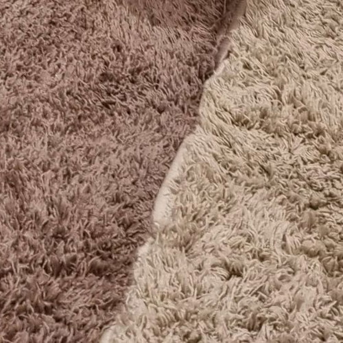 Fur rugs and runner like new, set of 4 plus 1