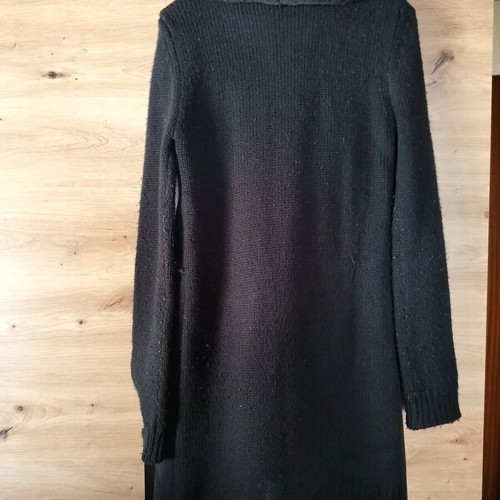 Long black cardigan used, size S