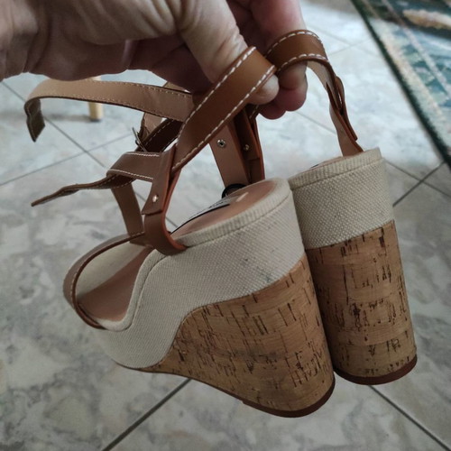 Zara platform sandals new, brown, size 39