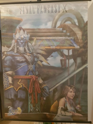 Final Fantasy X Kimahri Ronso wall scroll used