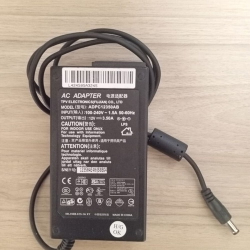 TPV ADPC12350AB notebook power adapter used 12V 3.54A