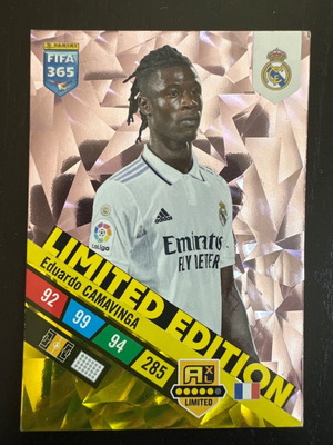 Κάρτα Eduardo Camavinga FIFA 365 Panini Adrenalyn Limited μεταχειρισμένη